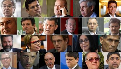 Todos os ministros do Governo de Jair Bolsonaro.