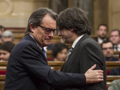 Artur Mas i Carles Puigdemont.