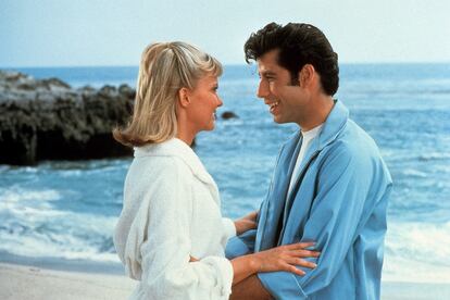 Olivia Newton-John y John Travolta en Grease (1978).