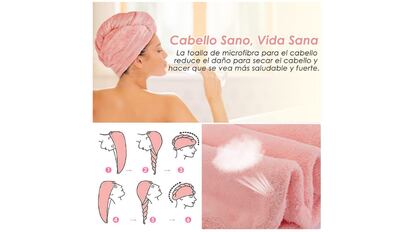 toalla cabello turbante