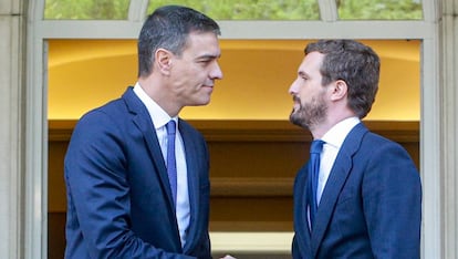 Pedro Sánchez y Pablo Casado