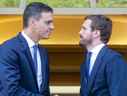 Pedro Sánchez y Pablo Casado