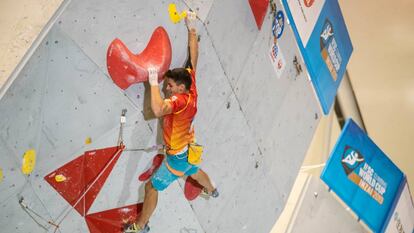 Alberto Ginés en una prueba de Copa del Mundo. 