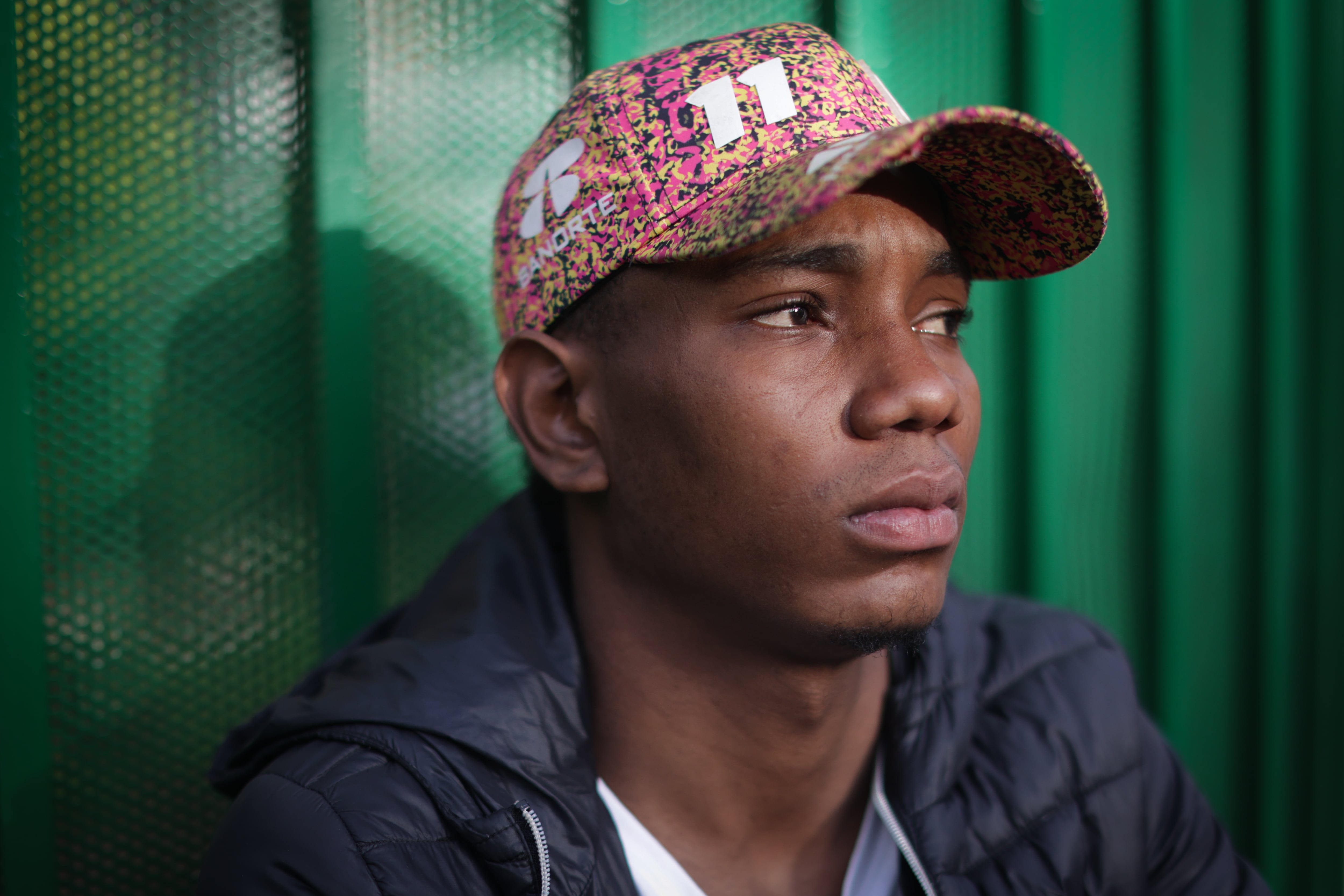 El venezolano David Fernández en Bogotá el pasado 8 de enero. 