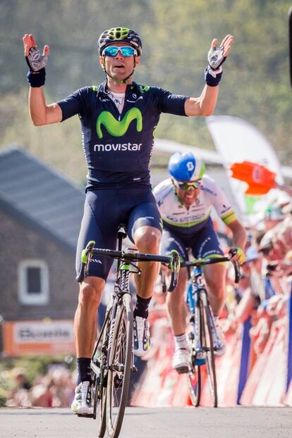 Otra victoria del ciclista español en la Flecha Valona, donde se proclama campeón dos años seguidos.