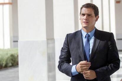 Albert Rivera, en el Parlamento de Andaluc&iacute;a. 