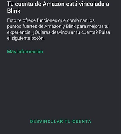Eliminar el vinculo de Blink con la app de Alexa