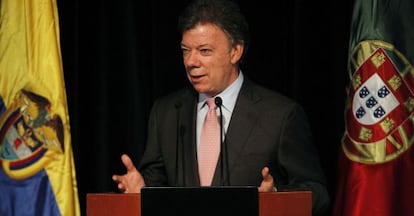 El presidente de Colombia Juan Manuel Santos.