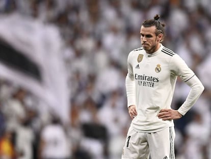 Gareth Bale durante el trascurso del clásico de Liga celebrado el sábado pasado.