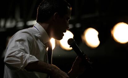 Juan Guaidó, durante un encuentro de venezolanos en Miami.