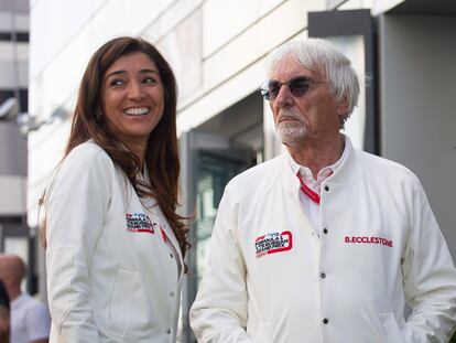 Bernie Ecclestone y Fabiana Flosi en Sochi, Rusia, en septiembre de 2019.