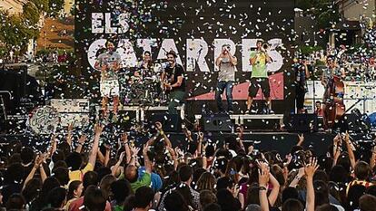 Concert d&rsquo;Els Catarres en la inauguraci&oacute; de la temporada del Grec a Montju&iuml;c. 