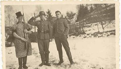 Soldados alemanes en el frente ruso.