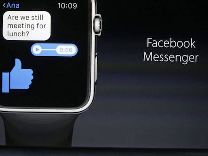 Jeff Williams, jefe de operaciones de Apple, hablando del Apple Watch y el Facebook Messenger.