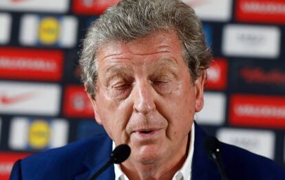 Hodgson, durante la rueda de prensa en Chantilly.