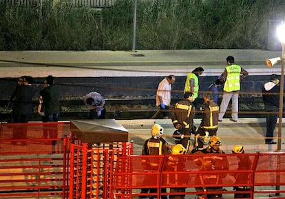 Un gran dispositivo de emergencia acudió al auxilio de los heridos.