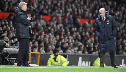 David Moyes y Wenger.