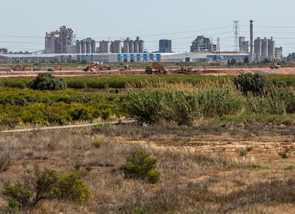 Imagen de parte del suelo industrial del que dispone la localidad valenciana de Sagunto.