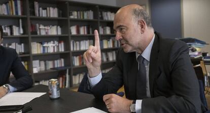 Pierre Moscovici, durante la entrevista.