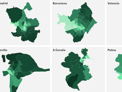 ¿Barrios de trabajadores, barrios de rentistas? Consulte el origen de los ingresos por código postal