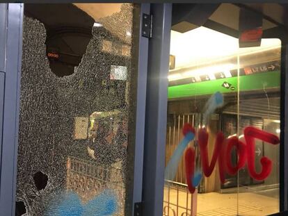 Un comboi de metro atacat al maig.