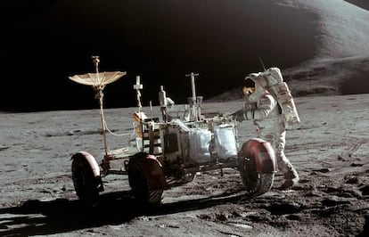 El Lunar Roving Vehicle de la misión Apollo 15.