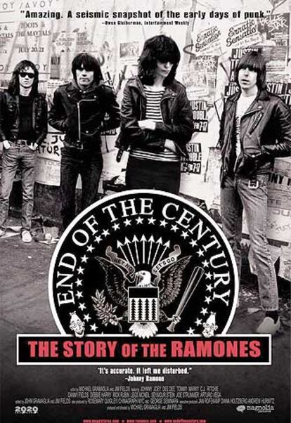 Cartula del DVD &#39;End Of The Century&#39; de The Ramones.