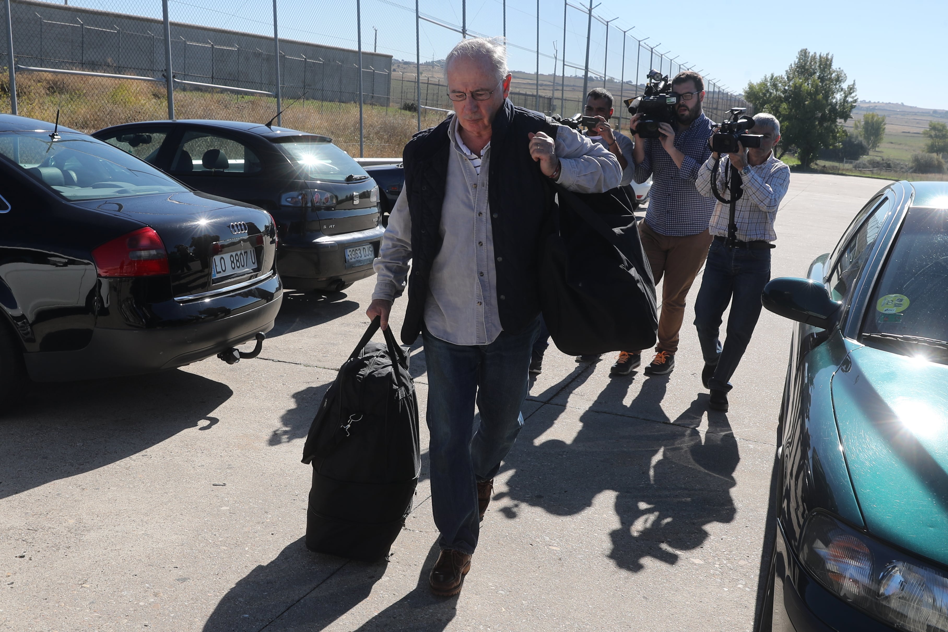 El ex vicepresidente del Gobierno Rodrigo Rato (PP) ingresa en la cárcel de Soto del Real en 2018.