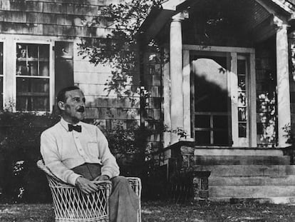 Stefan Zweig en Ossining, Nueva York, en el verano de 1941.