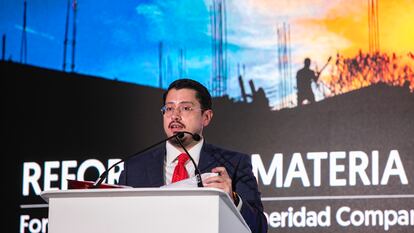Carlos Martínez, director general del Infonavit, durante el Foro 'Vivienda Justa y Prosperidad Compartida'.