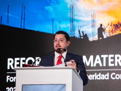 Carlos Martínez, director general del Infonavit, durante el Foro 'Vivienda Justa y Prosperidad Compartida'.