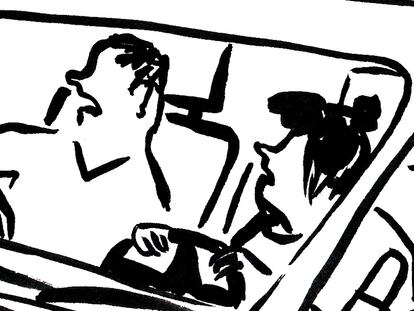 La viñeta de Flavita Banana: lecciones de conducción