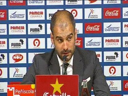 Guardiola: "Si a falta de ocho jornadas ya te crees campeón sólo puedes perder la Liga"