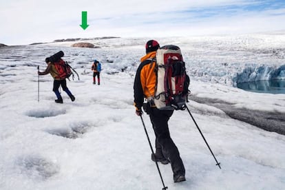 El glaciar Qaleraliq, en 2009.