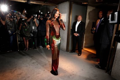 La modelo Naomi Campbell, otra de las asistentes a la Semana de la Moda de Nueva York.