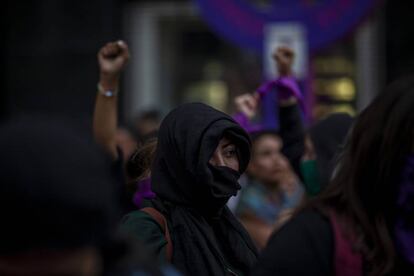 Una protesta feminista en Ciudad de México.