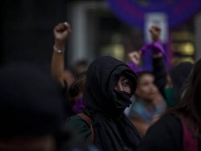 Una protesta feminista en Ciudad de México.