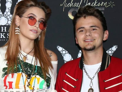 Paris y Prince Jackson, en Las Vegas, el pasado agosto.