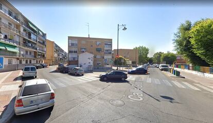 Confluencia de las calles Reina Victoria y Gobernador de Parla.