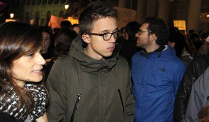 El número dos de Podemos, Íñigo Errejón, ayer en Madrid.