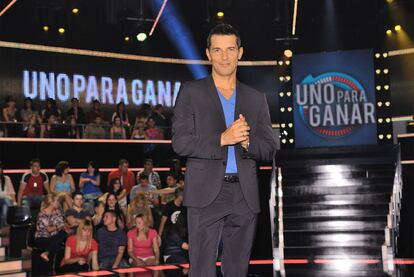 Jesús Vázquez, presentador de <i>Uno para ganar</i> (Telecinco).