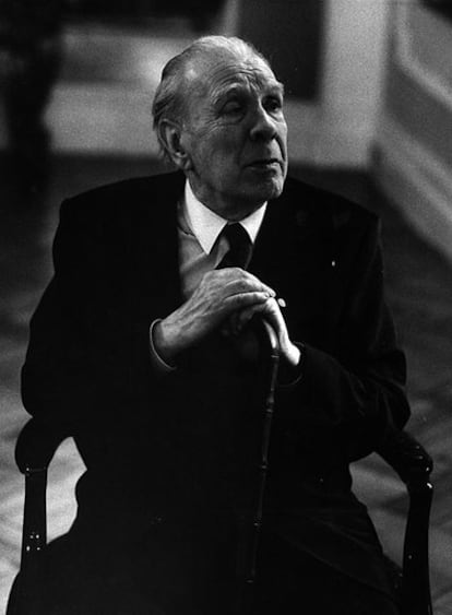 El escritor argentino Jorge Luis Borges, en 1985.