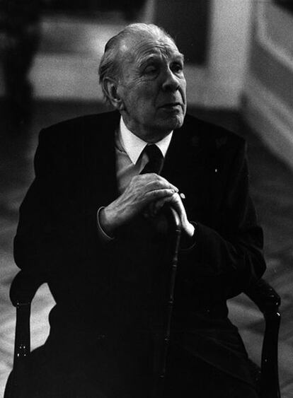 El escritor argentino Jorge Luis Borges, en 1985.