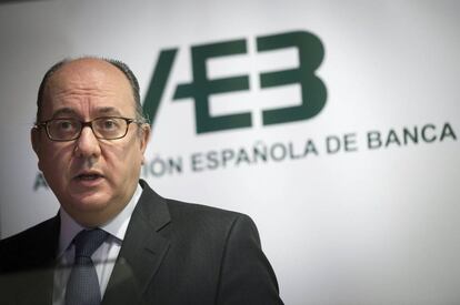 El presidente de la patronal bancaria española (AEB), José María Roldán.