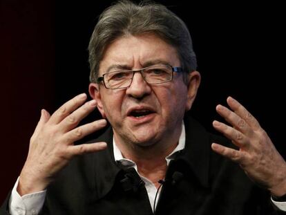 Jean-Luc Mélenchon, durante un discurso en Le Mans, el pasado miércoles.