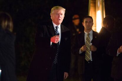 Trump, el sábado en una fiesta en Nueva York