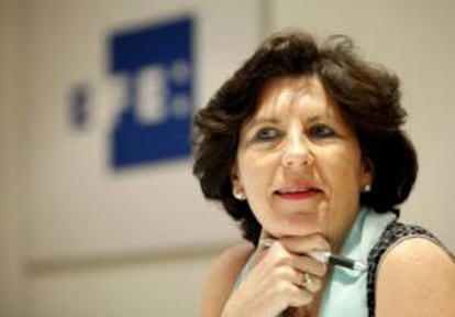 La presidenta de HP de España y Portugal, Helena Herrero, durante la entrevista con Efe.