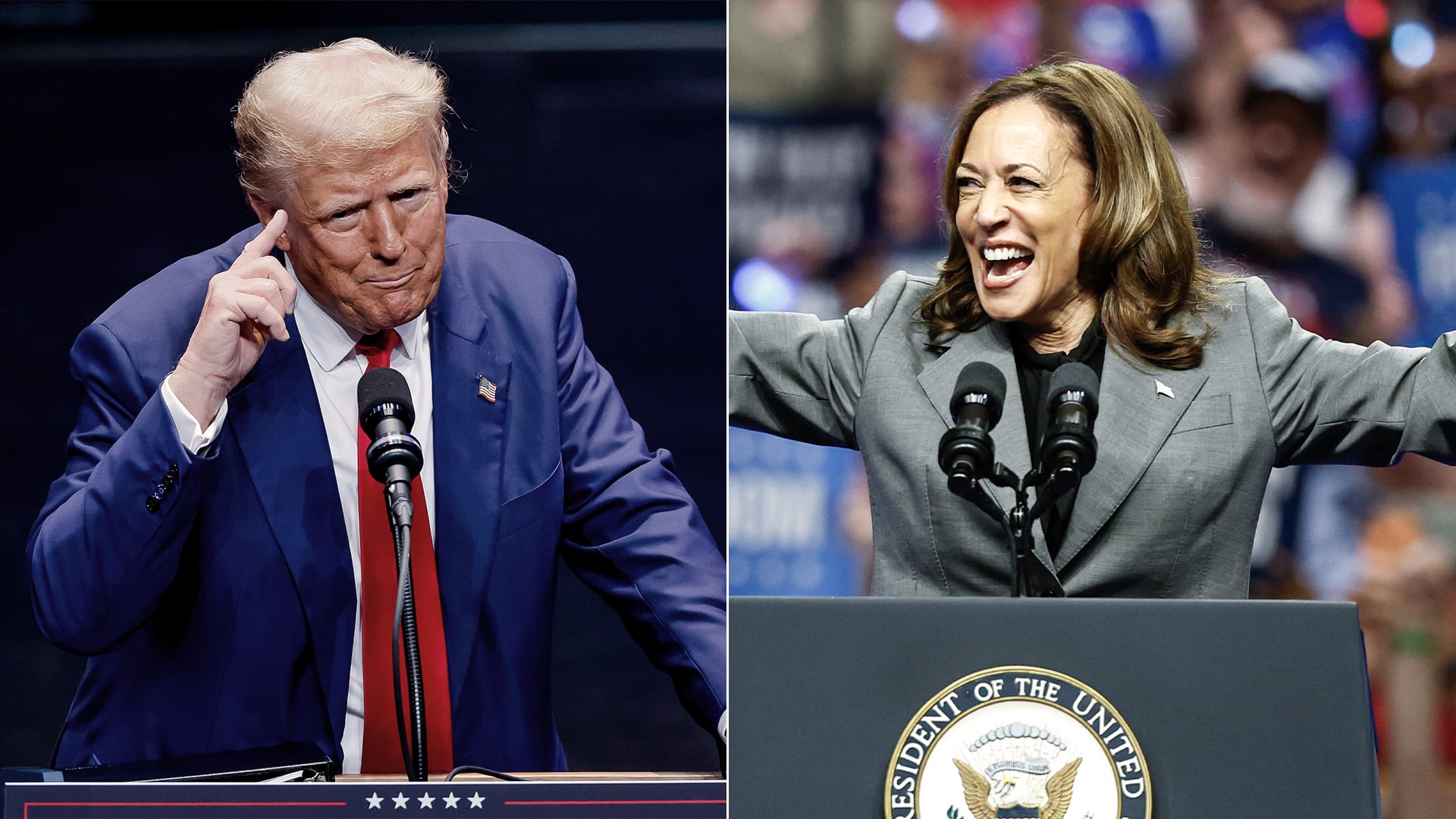 Harris y Trump apelarán a votantes latinos indecisos en foros organizados por Univision