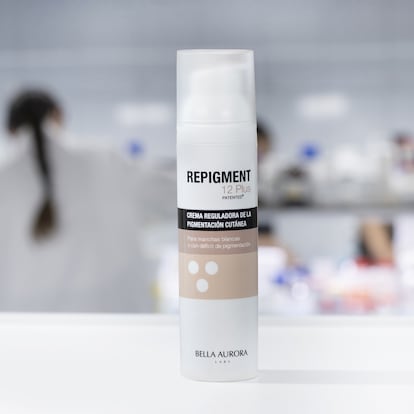 La fórmula del Repigment12 Plus está enriquecida con el péptido Acetyl hexapeptide-1, un ingrediente activo que estimula la actividad y movilidad del melanocito, potenciando la repigmentación.