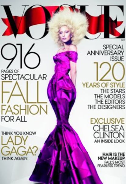 Lady Gaga protagoniza la portada de septiembre de 'Vogue'